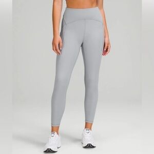 Lululemon Power Thru high-Rise 25” Rhino Gray Leggings like NEW size 4